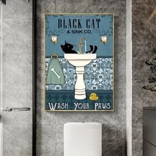 S303-Black-Cat-Bathing-Fun-Posters-Canvas-Painting-Wall-Art-Picture-For-bathroom.jpg_220x220.jpg_(1)