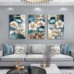SM002-3-piece-set-of-white-and-indigo-blue-floral-wall-decoration-pain(1)