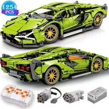 Technical-Building-Blocks-Racing-Car-Static-Model-Or-Remote-Control-Electric-RC