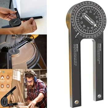 Aluminum-Miter-Saw-Protractor-7-Inch-Rust-Proof-Angle-Finder-Featuring