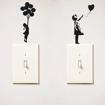 Banksy-Theres-Always-Hope-Fashion-Bedroom-Decor-Decal-Vinyl-Switch-Sticker-Flying-
